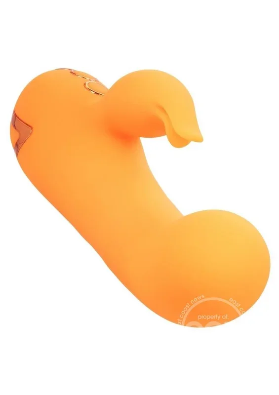 California Dreaming Montecito Muse Rechargeable Silicone Rabbit Vibrator – Orange