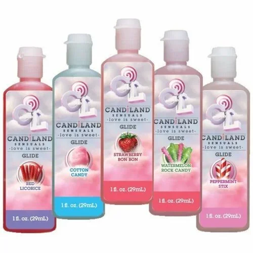 Candiland Sensuals Flavored Body Glide Assorted 5 Pack 1 Ounce Each