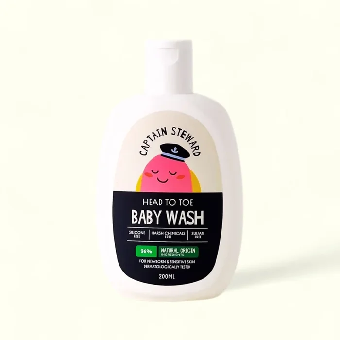 Captain Steward Baby Wash Head to Toe 200ml