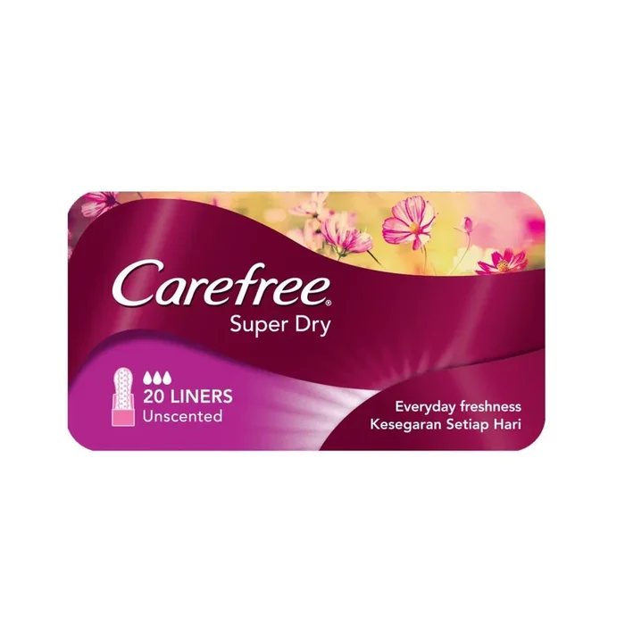 Carefree Pantyliner Super Dry Unscented 20S