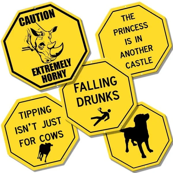 Caution Signs – Kolorcoat™ Metal Bar Signs