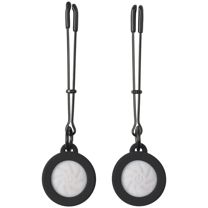 Charmed Light Up Round Tweezer Nipple Clamps