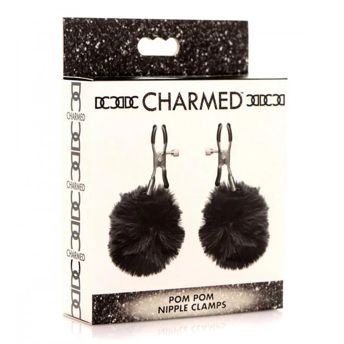 Charmed Pom Pom Nipple Clamps – Black