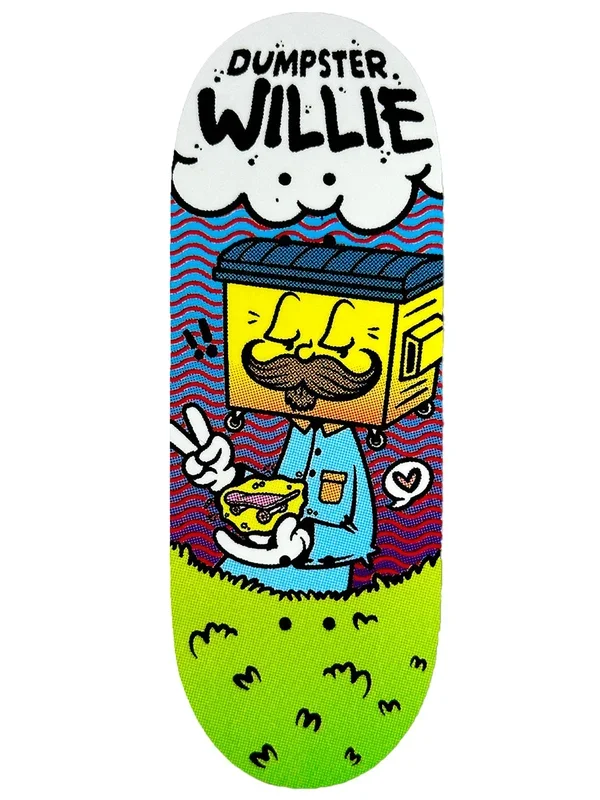 Chems Fingerboard Deck – Dumpster Willie Ocho Pro Model
