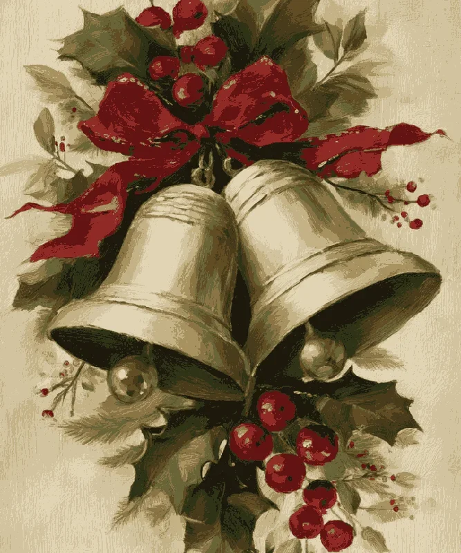 Christmas Holly and Ribbon