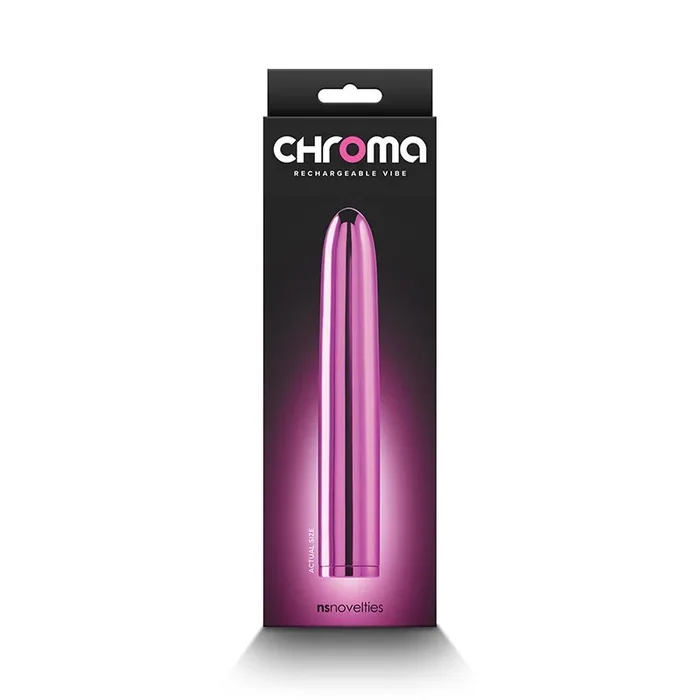 Chroma Rechargeable Vibe 7 in. Pink