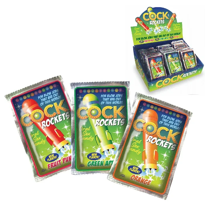 Cock Rockets Fruity Flavored Enhancer Oral Sex Candy – 36/disp