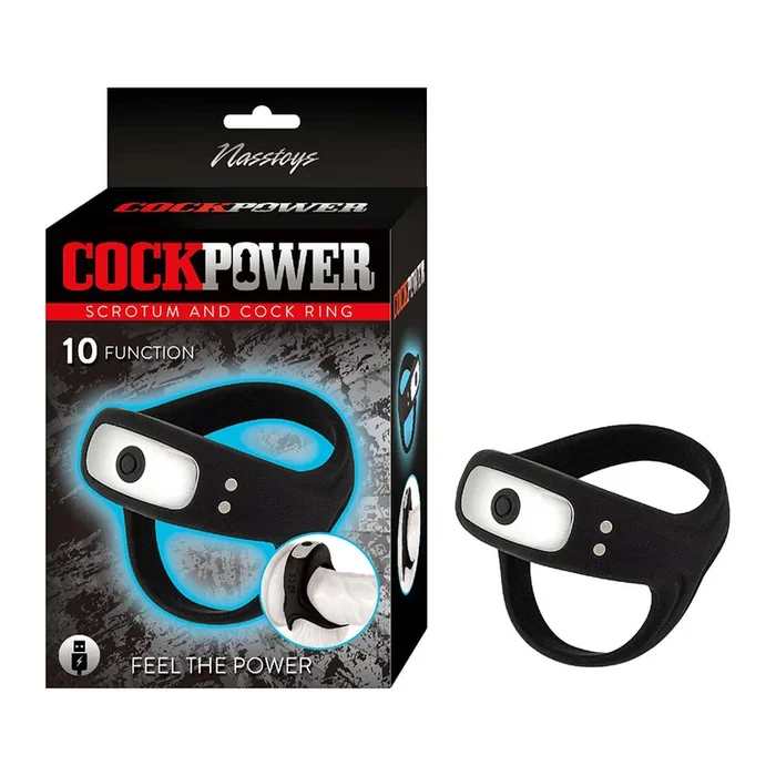 Cockpower Scrotum & Vibrating Cock Ring by NassToys