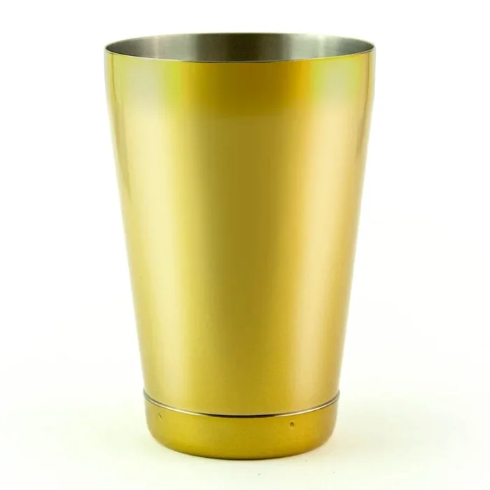 Cocktail Shaker Tin – 18 ounce Weighted – Reflective Gold