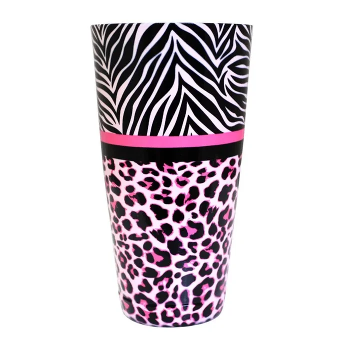 Cocktail Shaker Tin – Printed Designer Series – 28oz weighted – Girly Animal Print