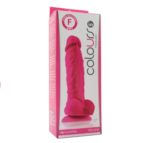 Colours – 5” Pink Silicone Dildo