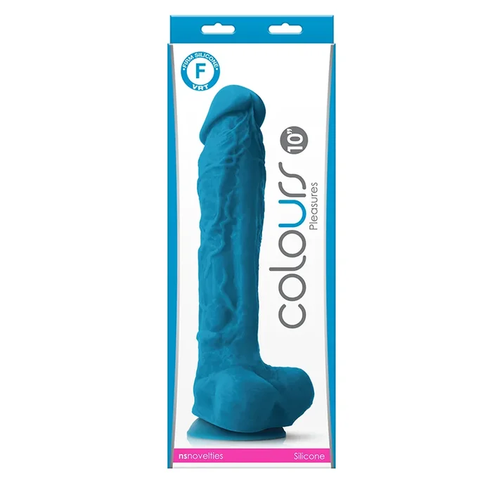 Colours Pleasures 10” Dildo Blue