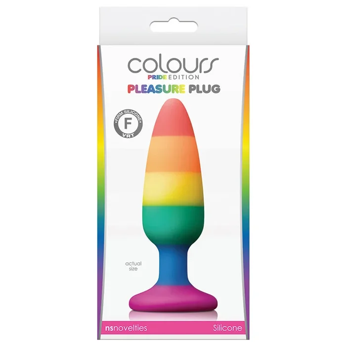 Colours Pride Edition Pleasure Plug – Rainbow Medium