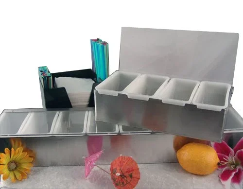 Condiment Holder / Fruit Tray – Stainless Steel – Size Options