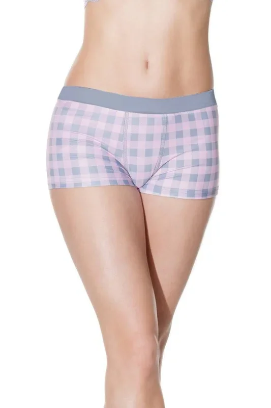 Coquette – 21504 – Unisex Short – Grey/Pink – OS