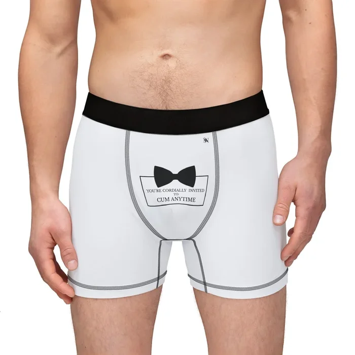 Cordially Invited Cum | Mix & Match Fun-Flirty Lovers’ Boxer Briefs