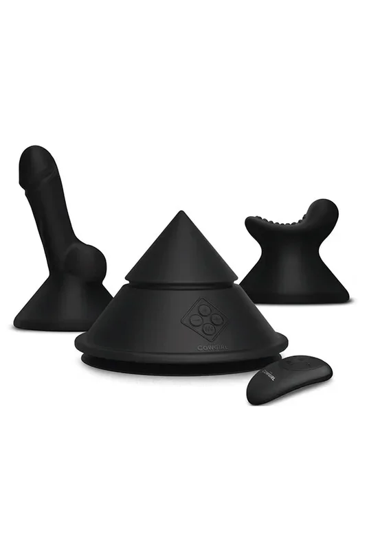 Cowgirl – The Cowgirl Cone Portable Cone-Shaped Premium Sex Machine – Black