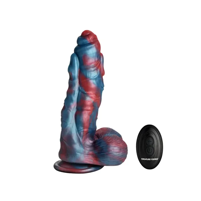 Creature Cocks – Hydra Vibrating 8-inch Silicone Dildo with Remote