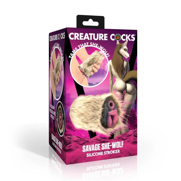 Creature Cocks Savage She Wolf Silicone Pussy & Ass Stroker by XR