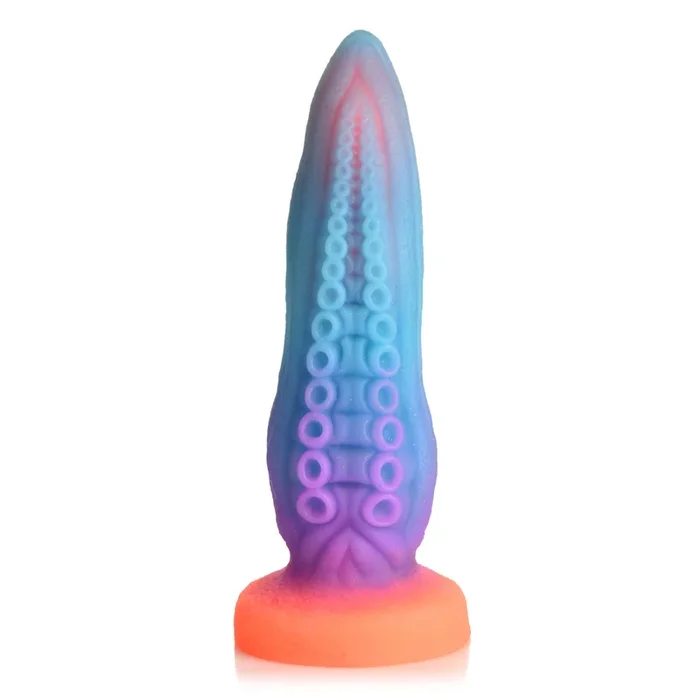 Creature Cocks Tenta-Cock Glow In The Dark Silicone Dildo Blue Pink Purple