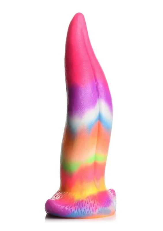 Creature Cocks Unicorn Tongue Glow In The Dark Silicone Dildo