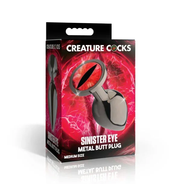 Creature Eye Sinister Red Metal Butt Plug by XR