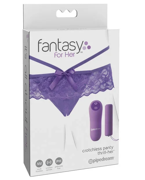 Crotchless Panty Thrill Her – Purple