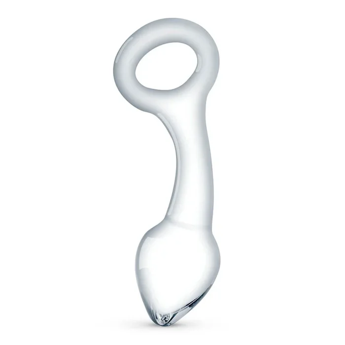 Curved Handmade Glass Prostate Plug 6 Inch