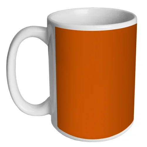 Custom Coffee Mug – Orange – 15 ounce