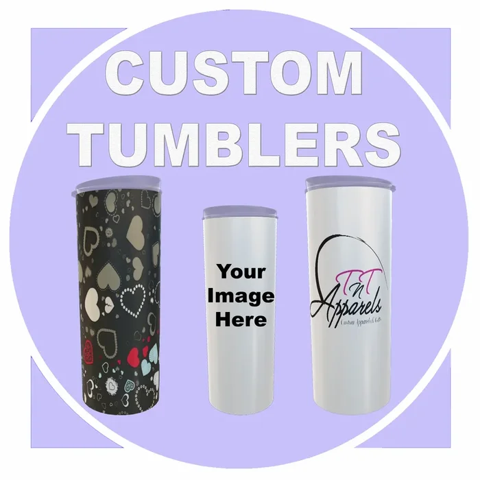 Custom Personalized Skinny Tumbler | 600ml 20oz steel With Straw