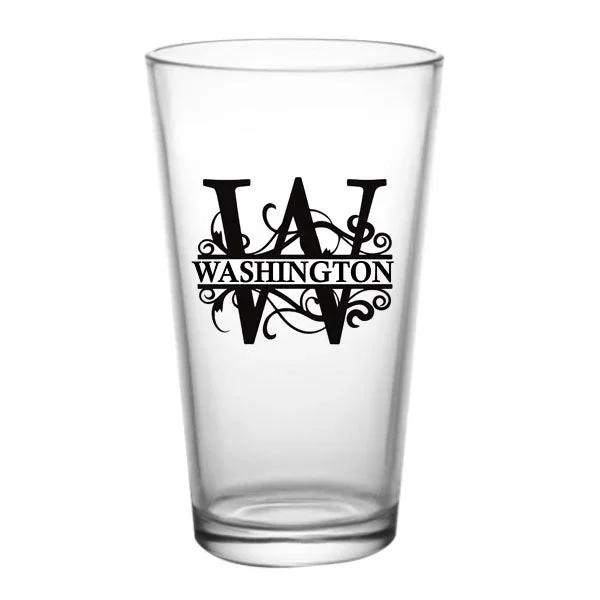 CUSTOMIZABLE – 16oz Pint / Mixing Glass – Monogram