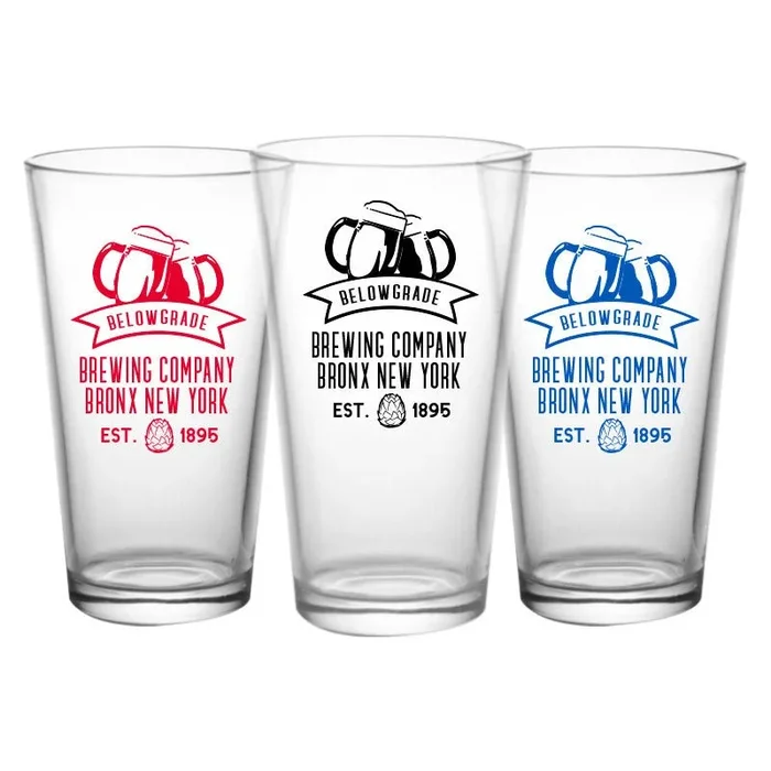 CUSTOMIZABLE – 16oz Pint / Mixing Glass- Brew1