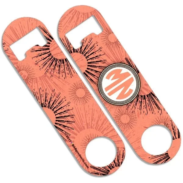 CUSTOMIZABLE Skinny Mini Bottle Opener – Monogram Sunburst