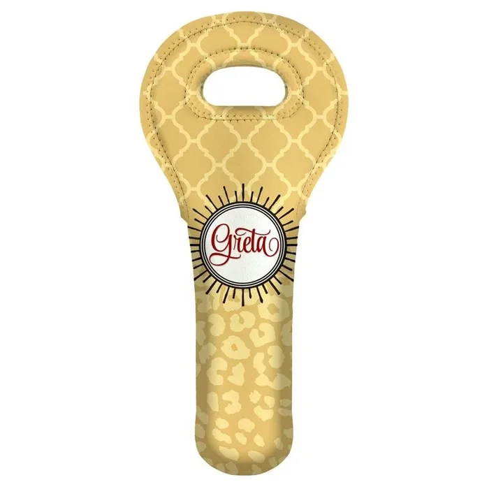 CUSTOMIZABLE Wine Tote – Leopard