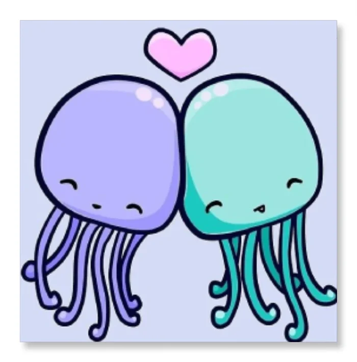 Cute Octopus In Love – Valentine Special