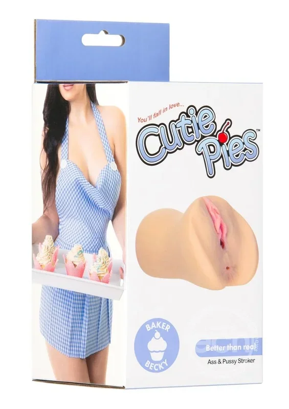 CutiePies Baker Becky Vagina Stroker with PowerBullet – Vanilla
