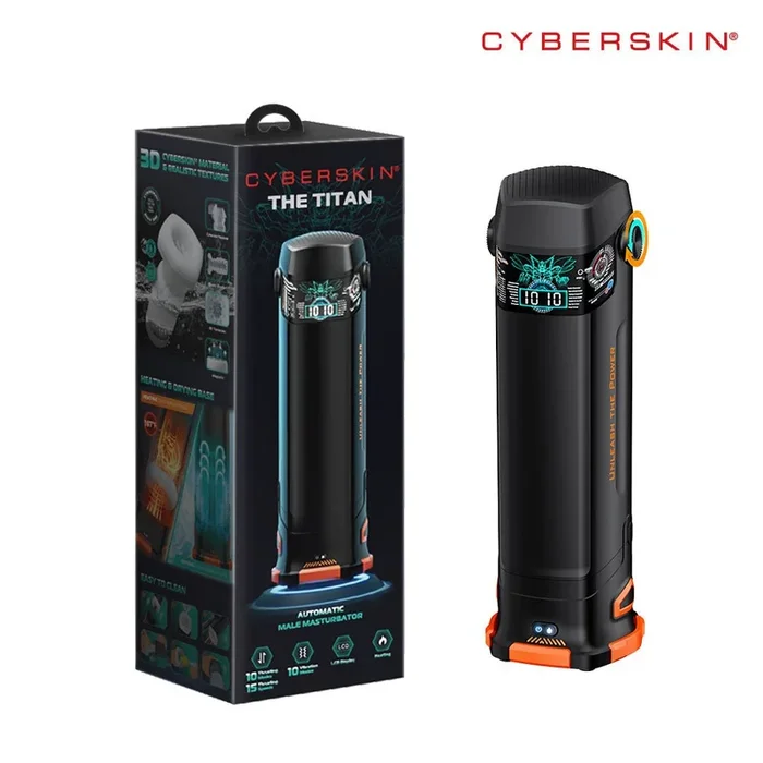 CyberSkin The Titan – Thrusting & Vibrating Auto Masturbator with Heater