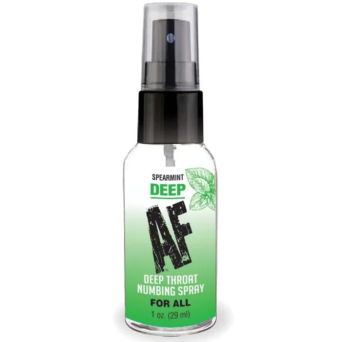 Deep AF Spearmint Numbing Throat Spray – 1 oz.