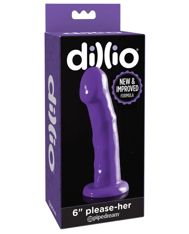 Dillio 6″ Please Her – Purple
