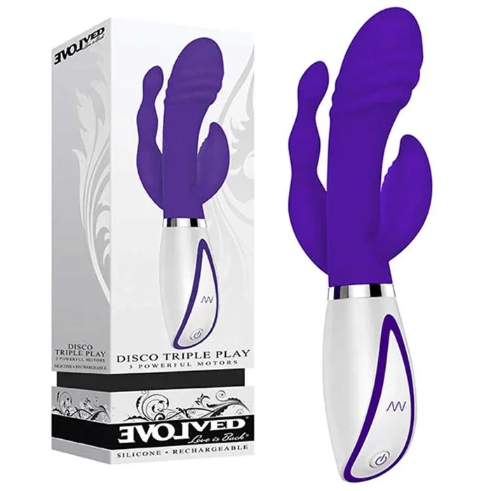 Disco Triple Play Vibrator by Evolved