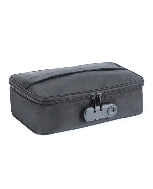 Discreet Nylon Lockable Toy Storage Box by Dorcel in Black