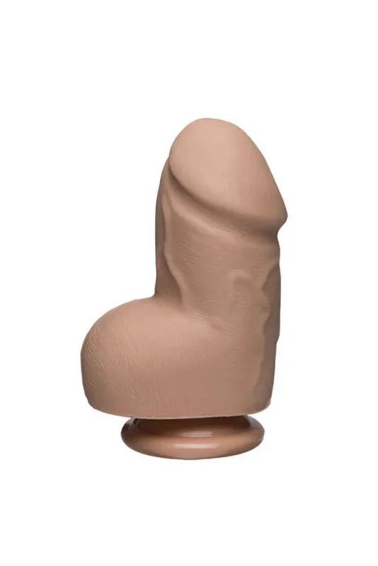 Doc Johnson – The D – Fat D 6-inch Dildo With Balls – Beige