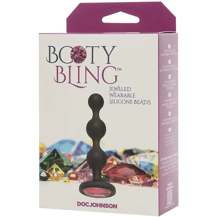 Doc Johnson Booty Bling – Perles de silicone bijoux portables