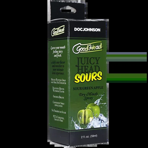 Doc Johnson GoodHead Juicy Head Sours Mouth Spray 2oz/59ml in Apple