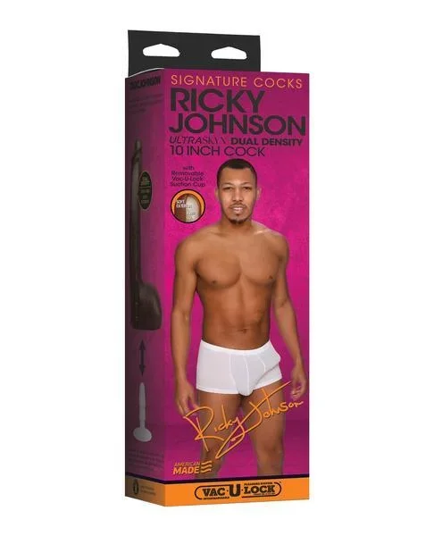 Doc Johnson Signature Cocks – Ricky Johnson – 10″ ULTRASKYN Cock Vac-U-Lock Suction Cup Dildo