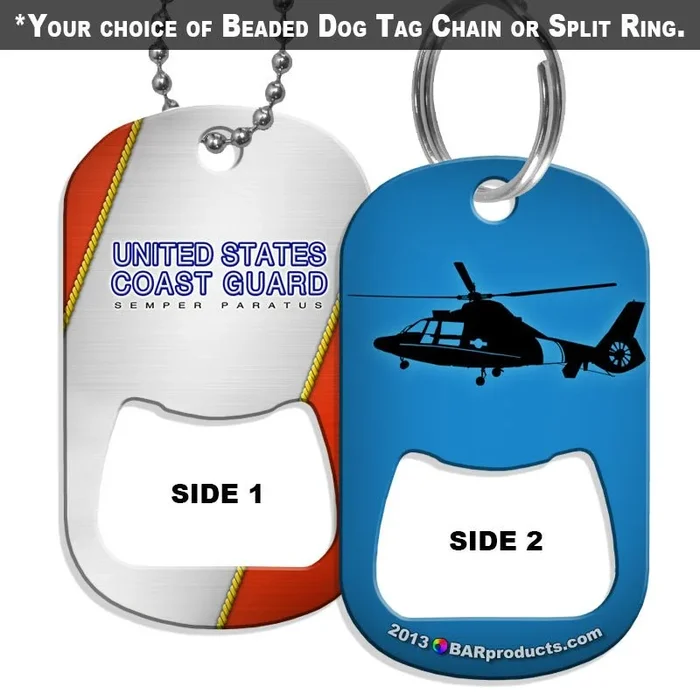 Dog Tag Bottle Opener – Military Line – Coast Guard