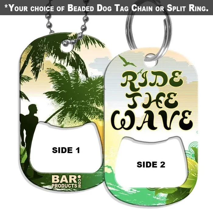 Dog Tag Bottle Opener – Ride The Wave