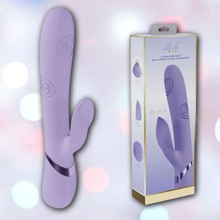 Dolce Vive Fronda Rechargeable G-Spot Vibrating and Tapping Leaf Clit Stim