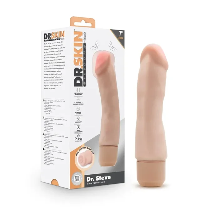 Dr Skin 7″ Vibrator Dr Steve by Blush Novelties