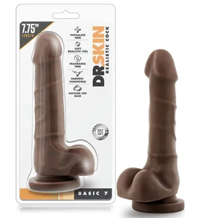 Dr. Skin – Realistic Cock – Basic 7 – Chocolate